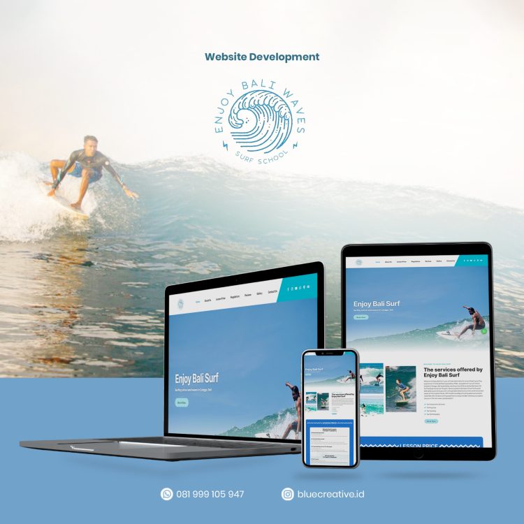 Website Company Profile Enjoy Bali Surf