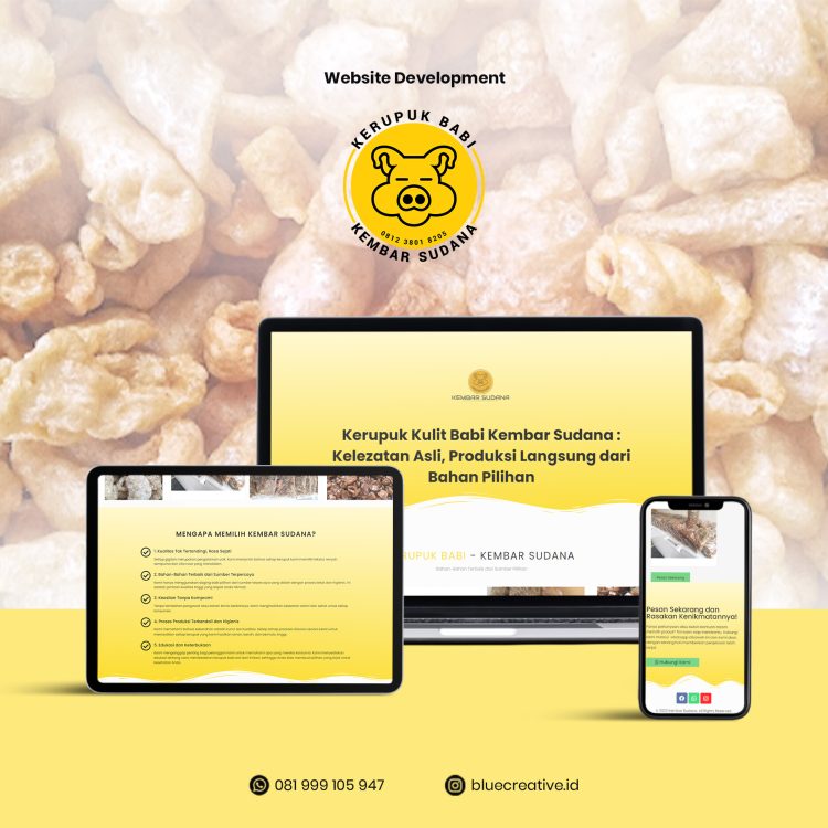 Website Company Profile Kerupuk Babi Kembar Sudana